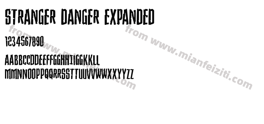 Stranger Danger Expanded字体预览