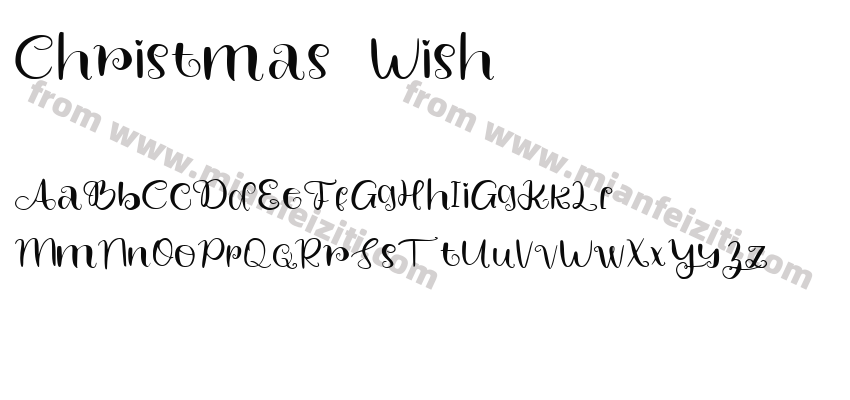 Christmas-Wish字体预览