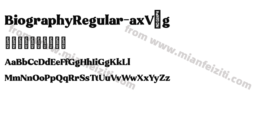 BiographyRegular-axV6g字体预览