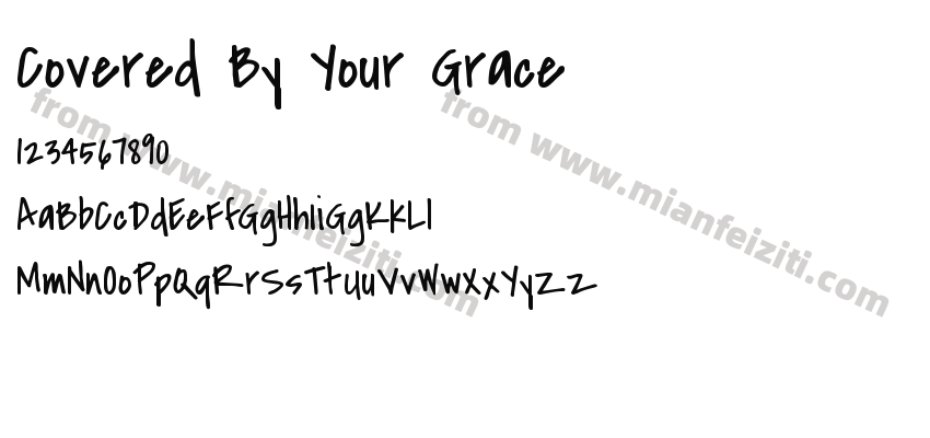 Covered By Your Grace字体预览