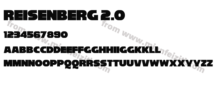 Reisenberg 2.0字体预览