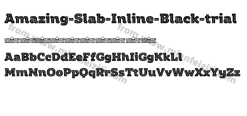 Amazing-Slab-Inline-Black-trial字体预览