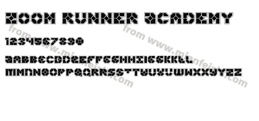 Zoom Runner Academy字体预览