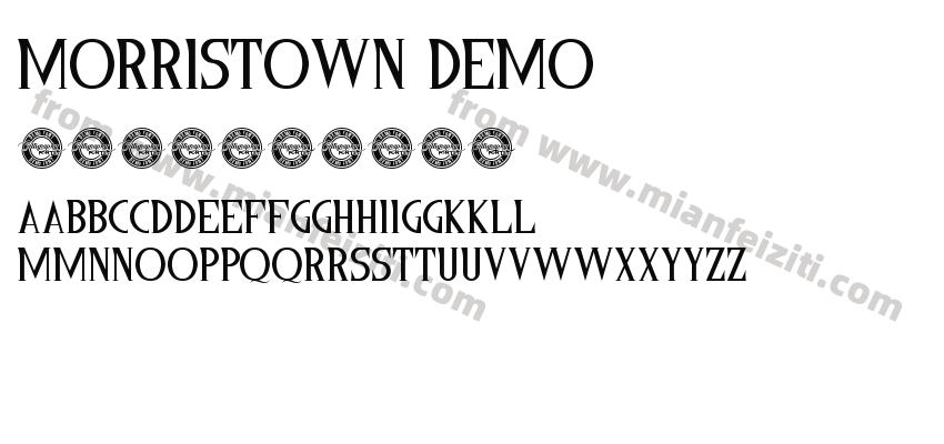 Morristown Demo字体预览