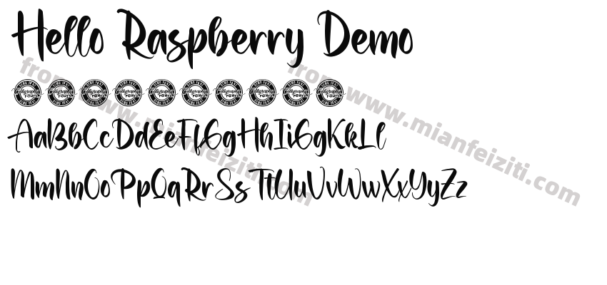 Hello Raspberry Demo字体预览
