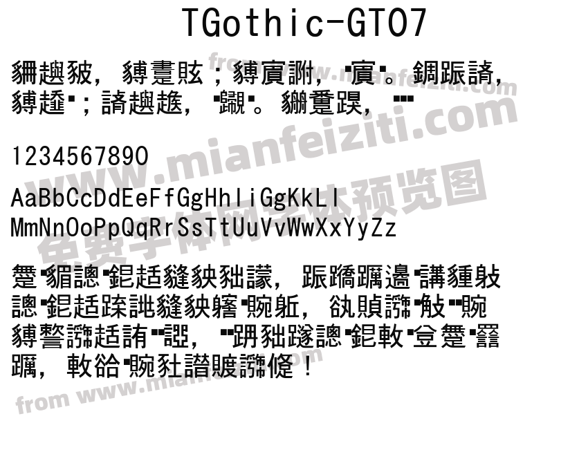 T Gothic GT07预览图2