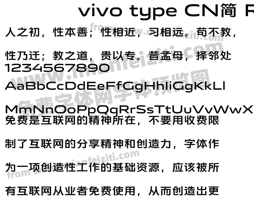 vivo type CN简 Regular预览图2