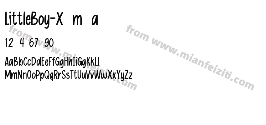 Little Boy Regular预览图2