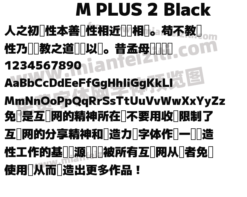 M PLUS 2 Black预览图2