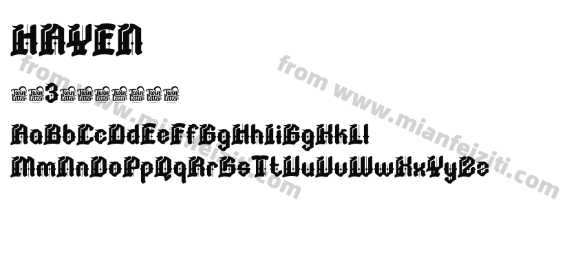 HAYEN Regular预览图2