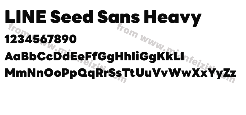 LINE Seed Sans Heavy预览图2