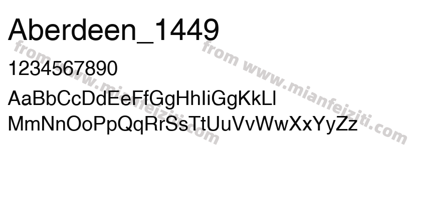 Aberdeen Regular预览图2