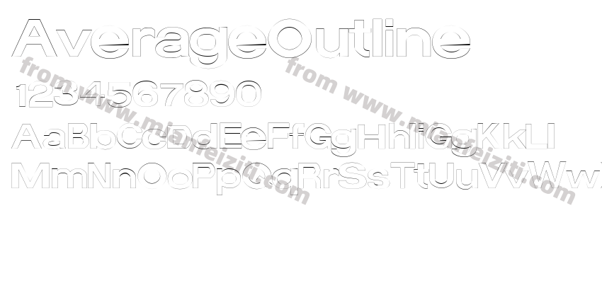 Average Outline RegularSWFTE预览图2