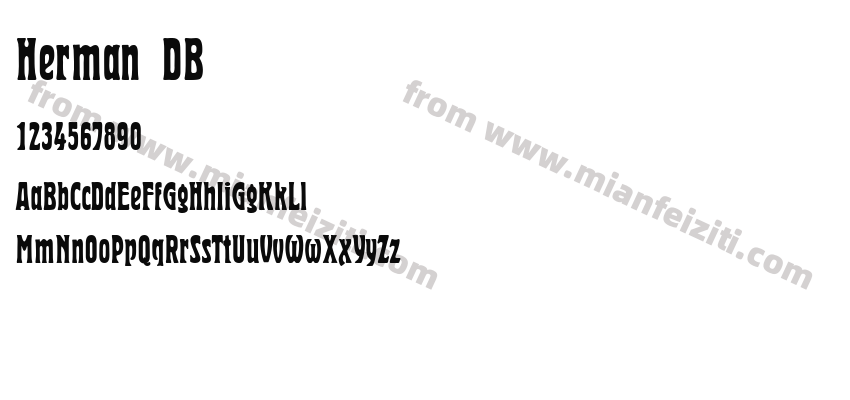Herman Regular DB预览图2