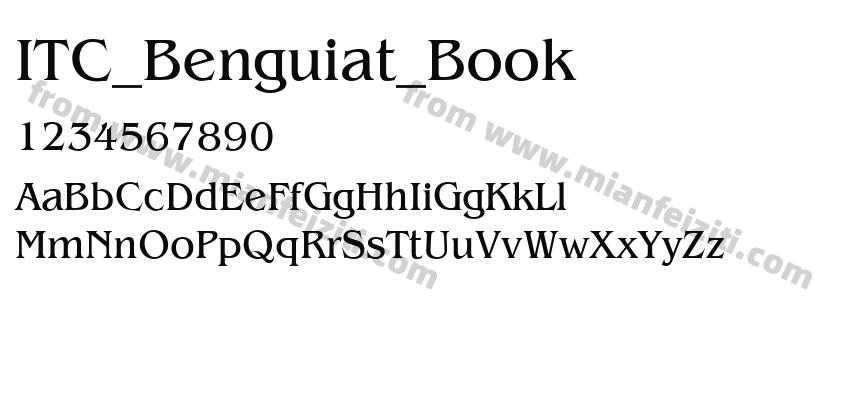 ITC_Benguiat_Book字体预览