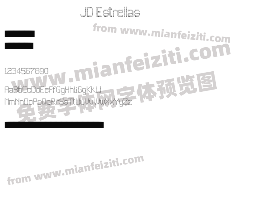 JD Estrellas Regular预览图2
