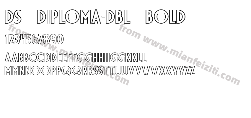 DS Diploma-DBL Bold字体预览