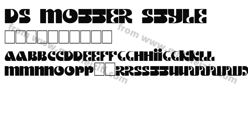 DS Motter Style字体预览
