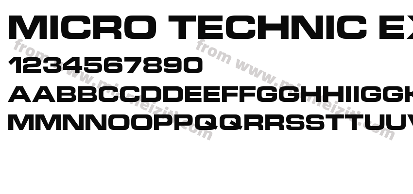 Micro Technic Extended Bold预览图2