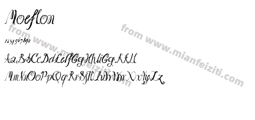 Moeflon Italic预览图2