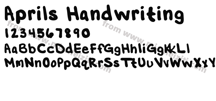 Aprils Handwriting预览图2