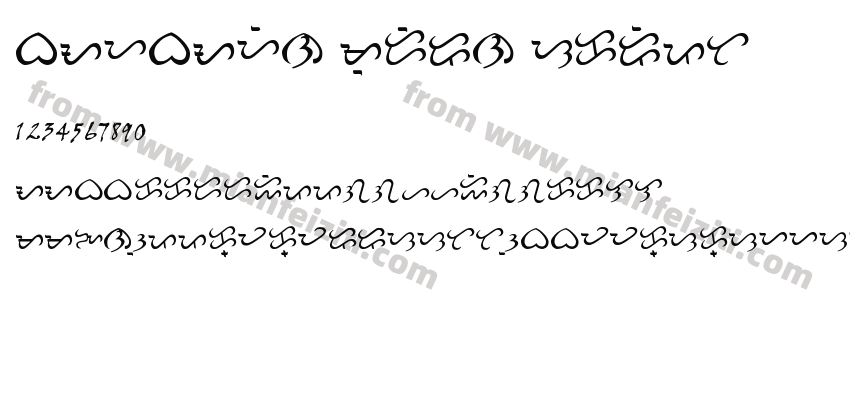 Baybayin Modern Script字体预览