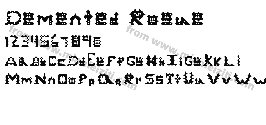 Demented Rogue Regular预览图2
