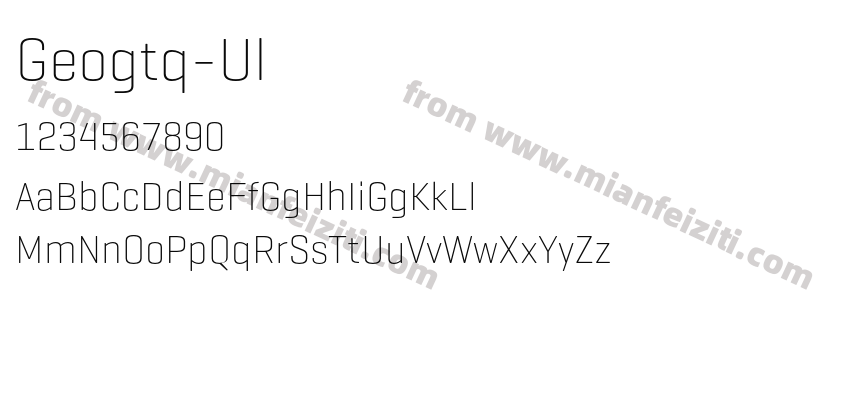 Geogrotesque Ultra Light预览图2