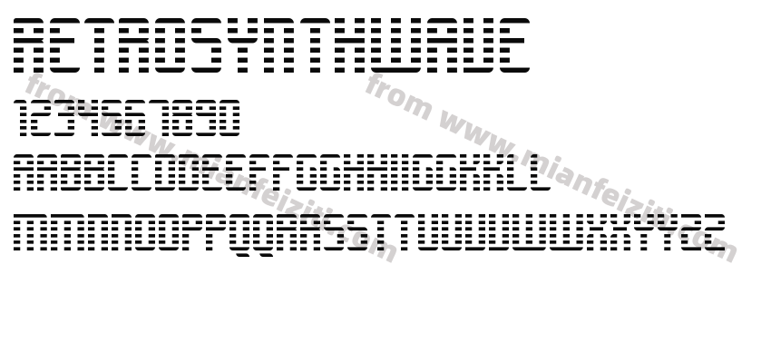 RETROSYNTHWAVE Regular预览图2