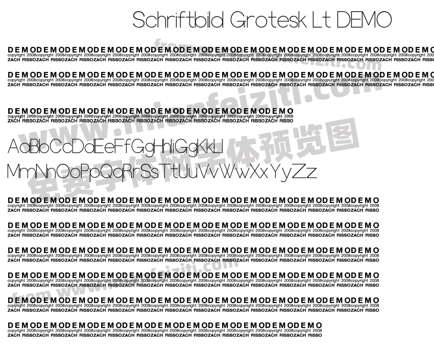 Schriftbild Grotesk Lt DEMO预览图2