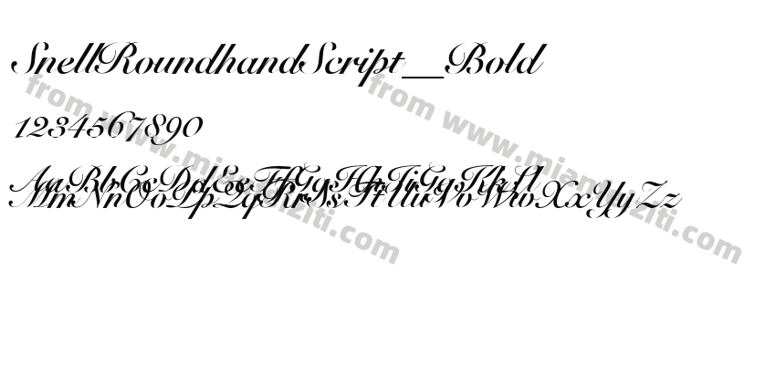 SnellRoundhandScript__Bold字体预览