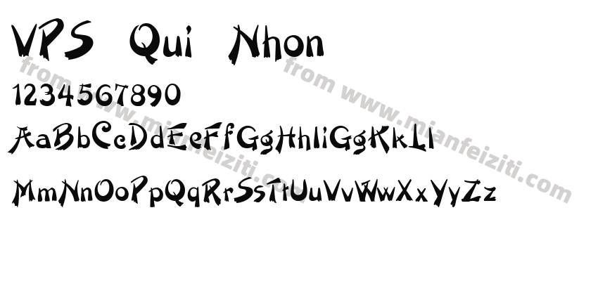 VPS Qui Nhon字体预览