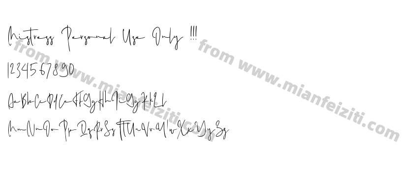 Mistress Personal Use Only !!!预览图2