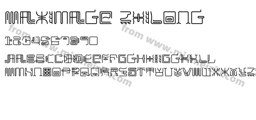 Maximage ZhiLong字体预览