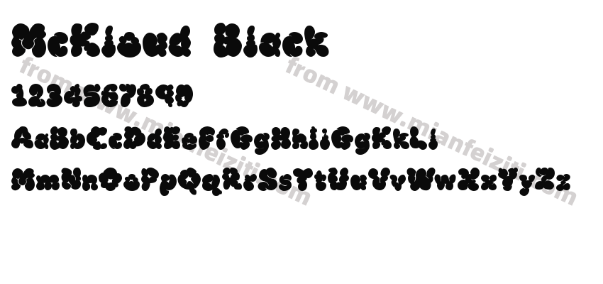 McKloud Black字体预览