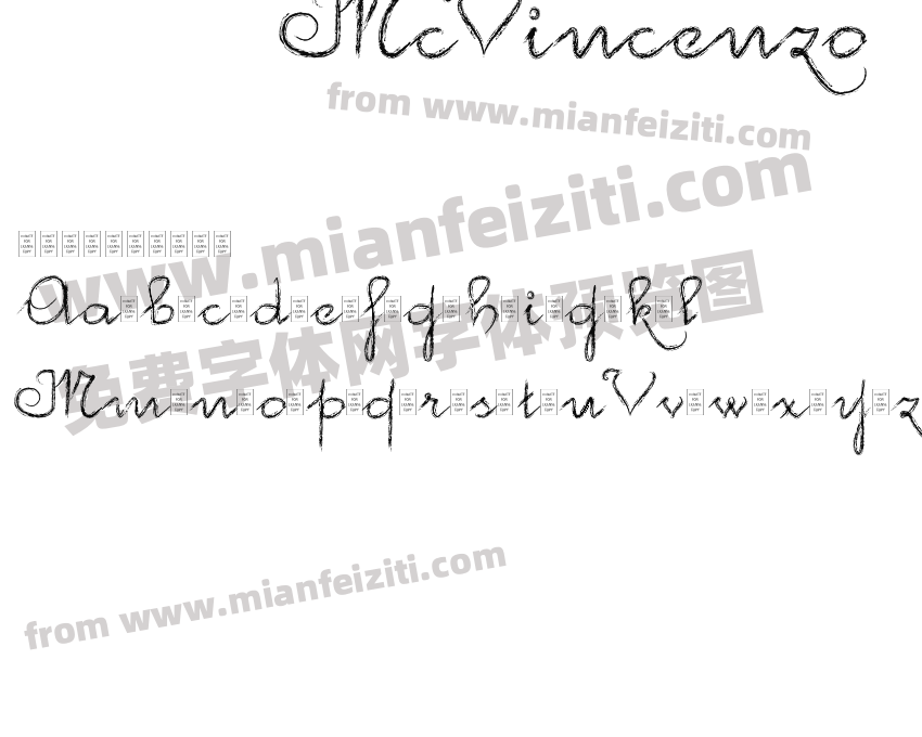 McVincenzo字体预览