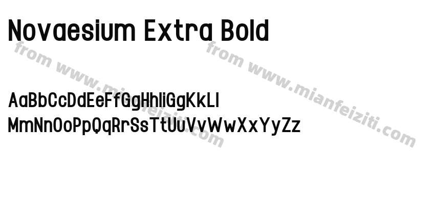 Novaesium Extra Bold预览图2