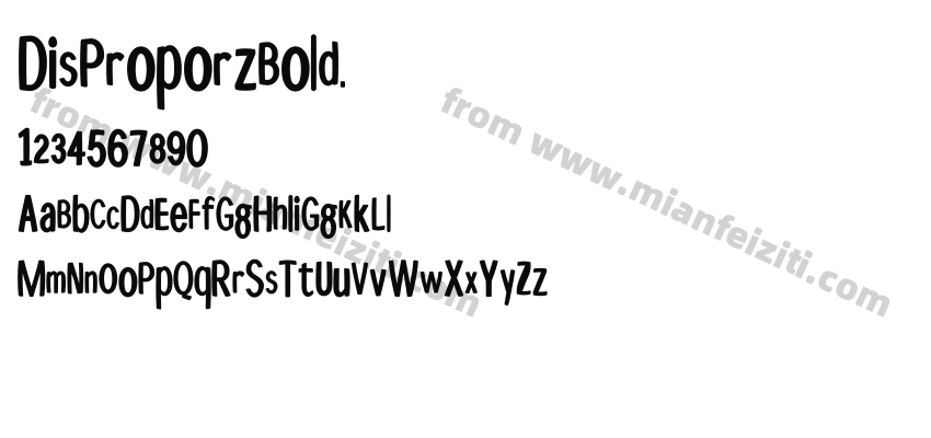 Dis Proporz Bold. Bold预览图2