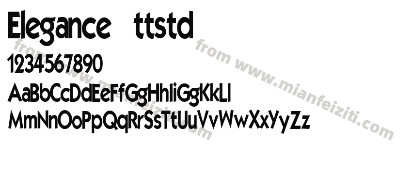 Elegance Regular ttstd预览图2