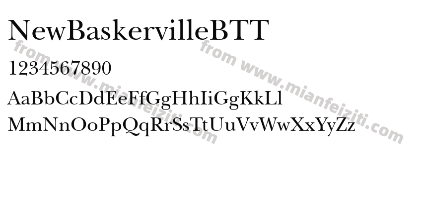 New BaskervilleB Roman预览图2