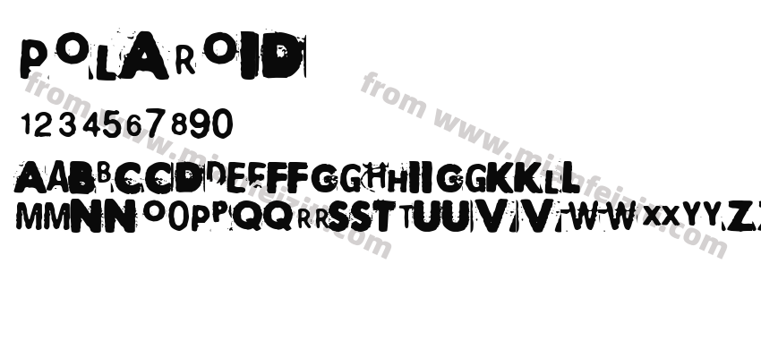 POLAROID字体预览
