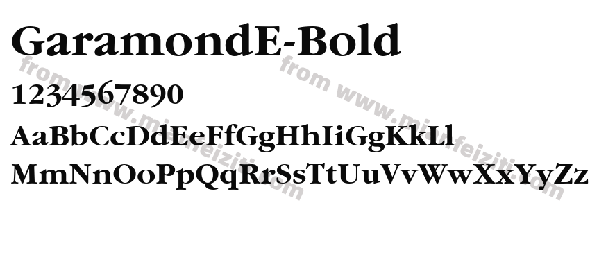 GaramondETT Bold预览图2