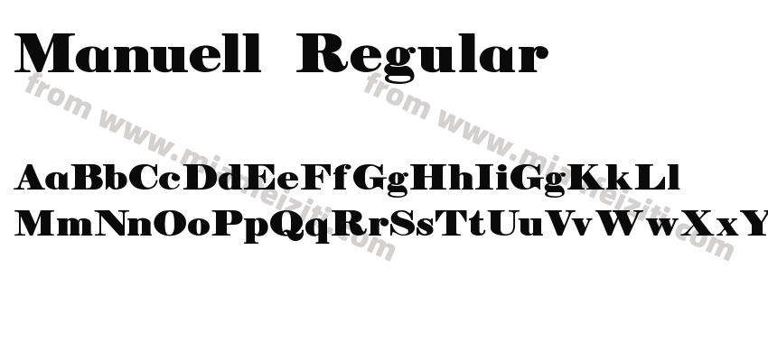 Manuell Regular预览图2
