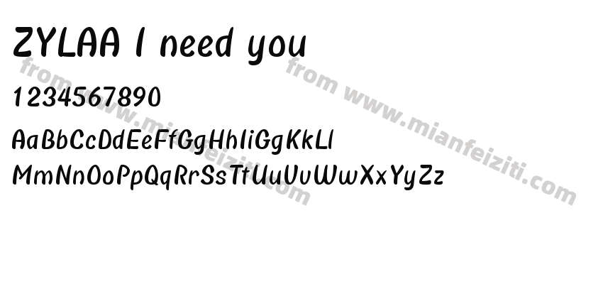 ZYLAA I need you预览图2