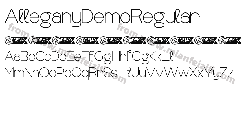 Allegany Demo Regular预览图2