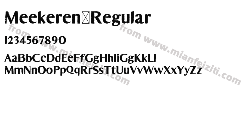 Meekeren Regular预览图2