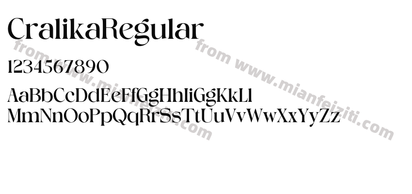 Cralika Regular预览图2