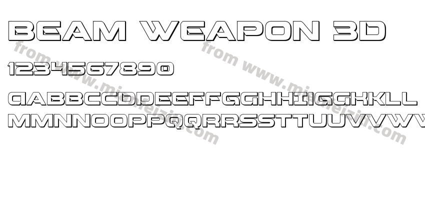 Beam Weapon 3D预览图2