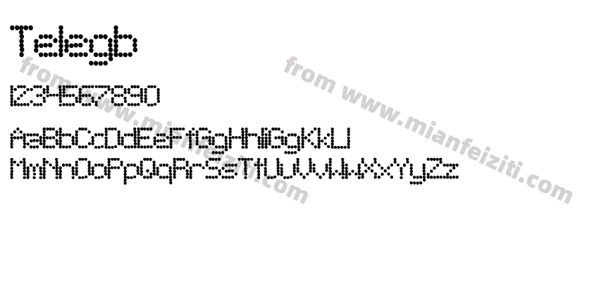 Telegraphic Bold预览图2