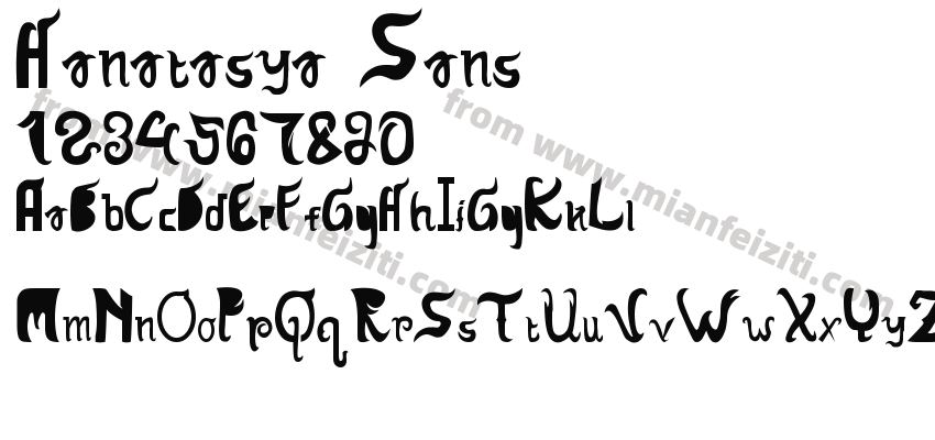 Hanatasya Sans字体预览